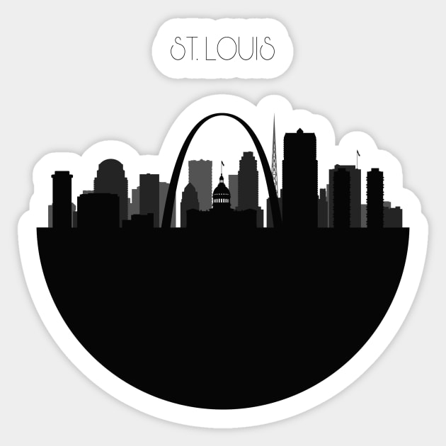 St. Louis Skyline Sticker by inspirowl